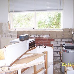 Walsh St Kitchen during removal